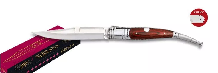 Navaja serrana de carraca, hoja 15 cms.