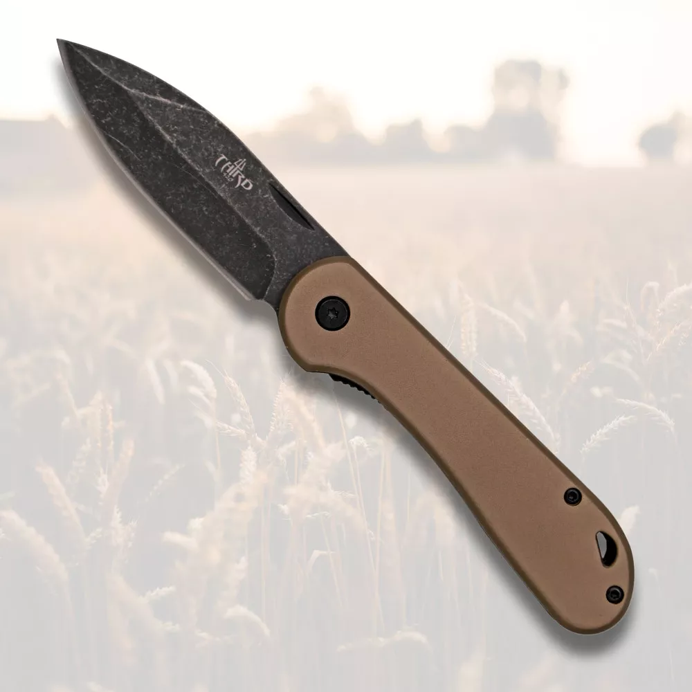 Navaja de campo acabado hoja de piedra (17,5 cm.)