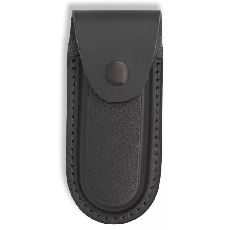 Funda rígida en piel negra para navajas (15x6 cm.)