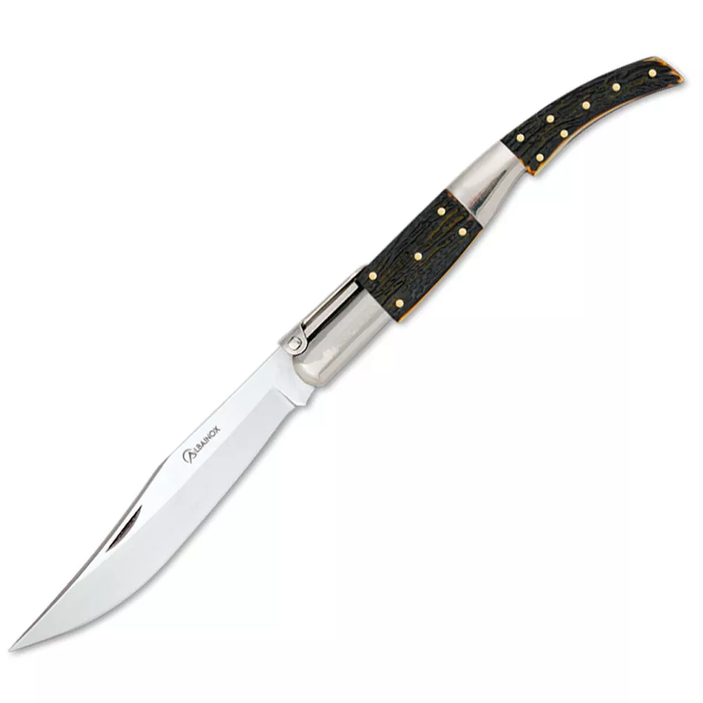 Navaja árabe carraca modelo 4 imitación asta, hoja 16,9 cms.