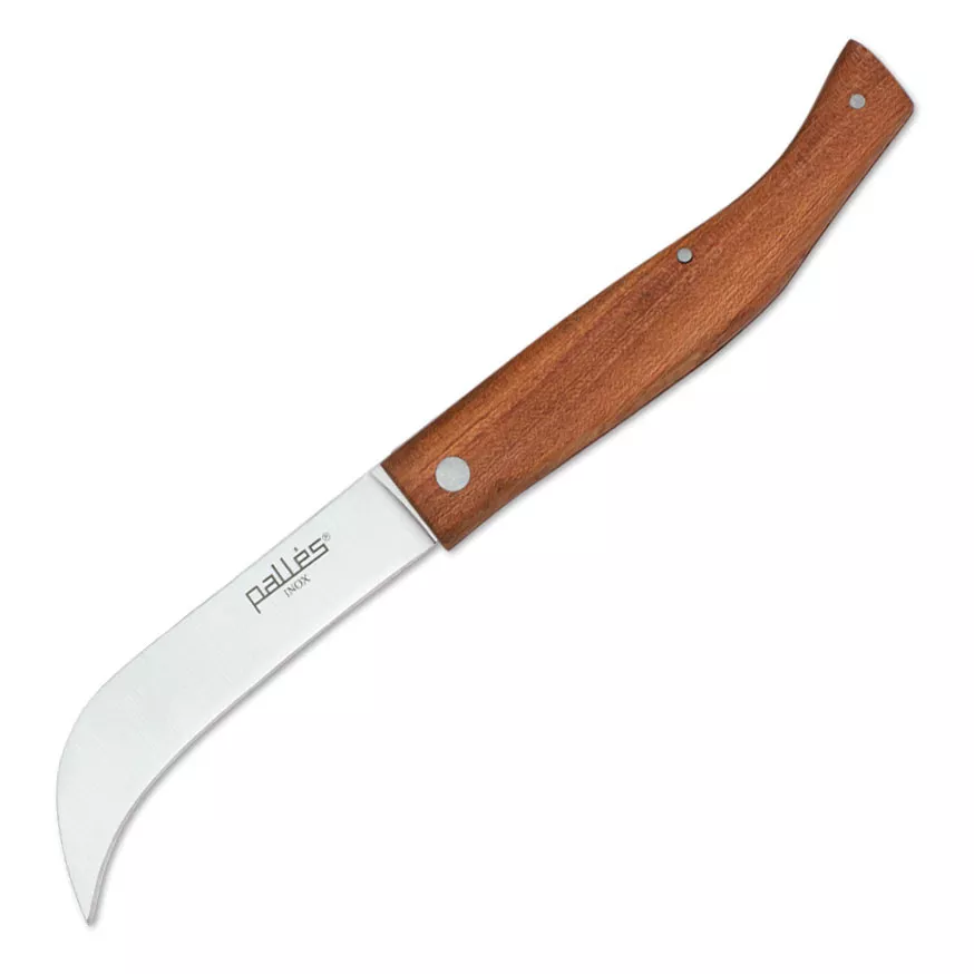Navaja Pallés tranchete modelo 2 madera, hoja 9 cms.