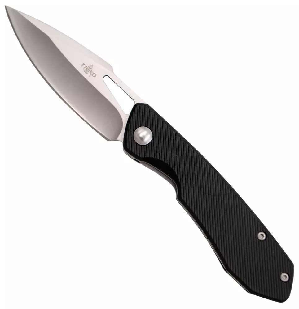Navaja de campo Third mango en negro (17 cm.)