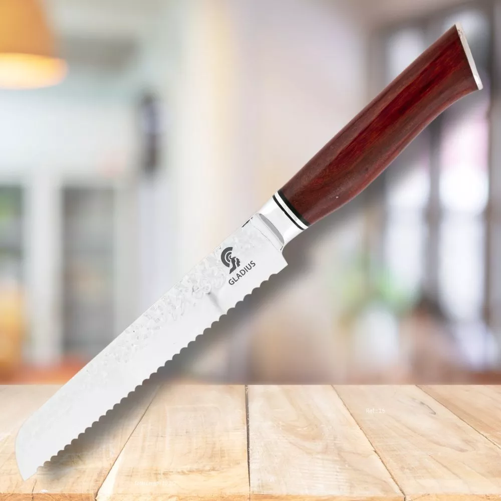 Cuchillo para pan mango Sándalo, Art Gladius