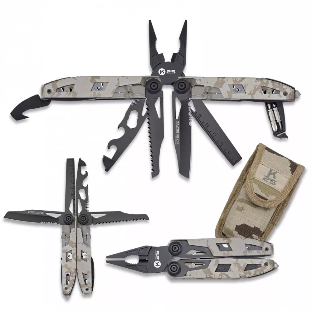 Alicate táctico K25 17 usos