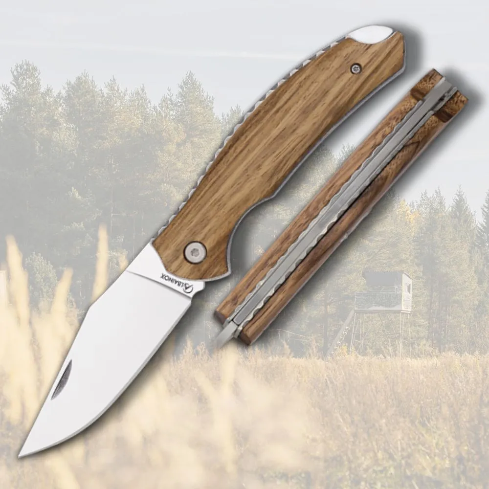 Navaja de caza con mango madera (19,6 cm.)