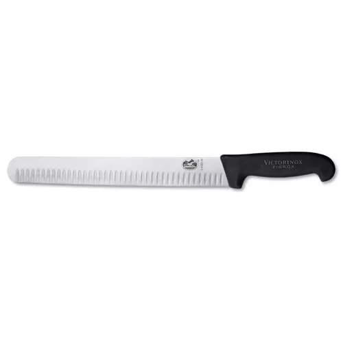 Cuchillo rebanador con alvéolos