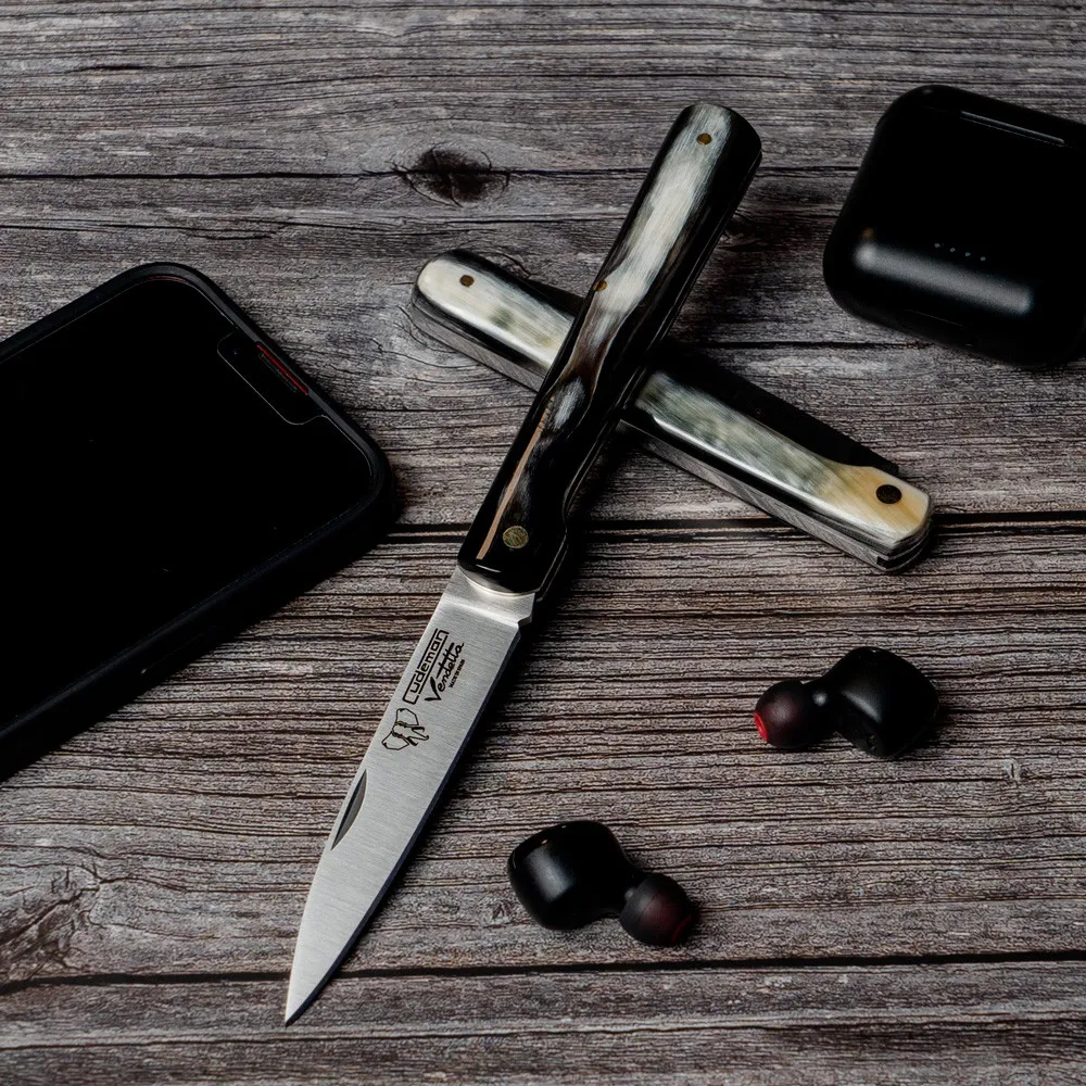 Navaja Vendetta asta de toro, hoja 9 cms.