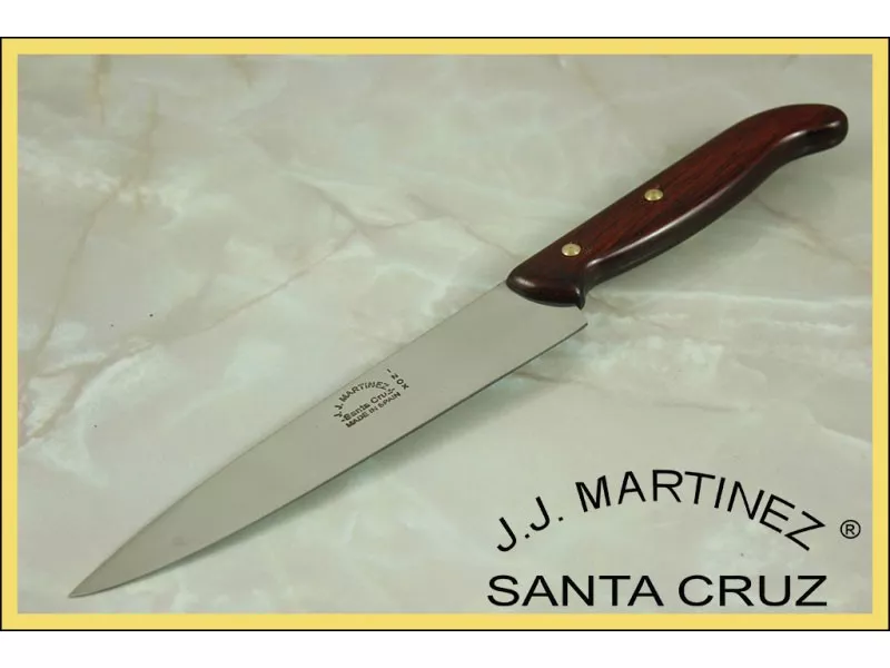 Cuchillo para verduras artesanal mango madera, 25 cms.