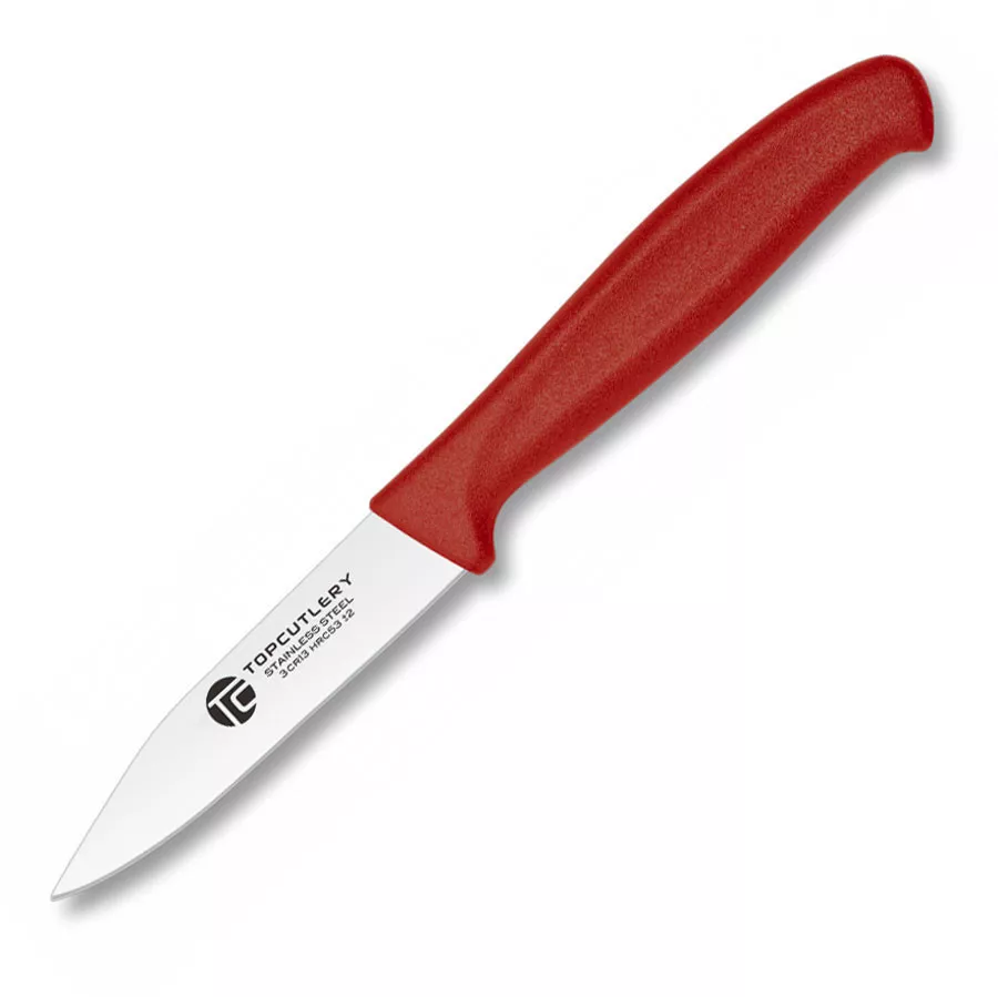 Cuchillo cocina pelador rojo de Top Cutlery, hoja 8,3 cm.