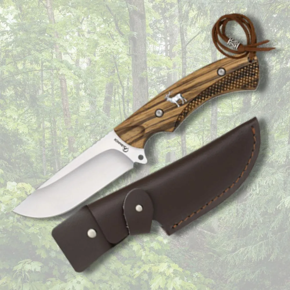 Cuchillo de caza Albainox con funda, Ciervo