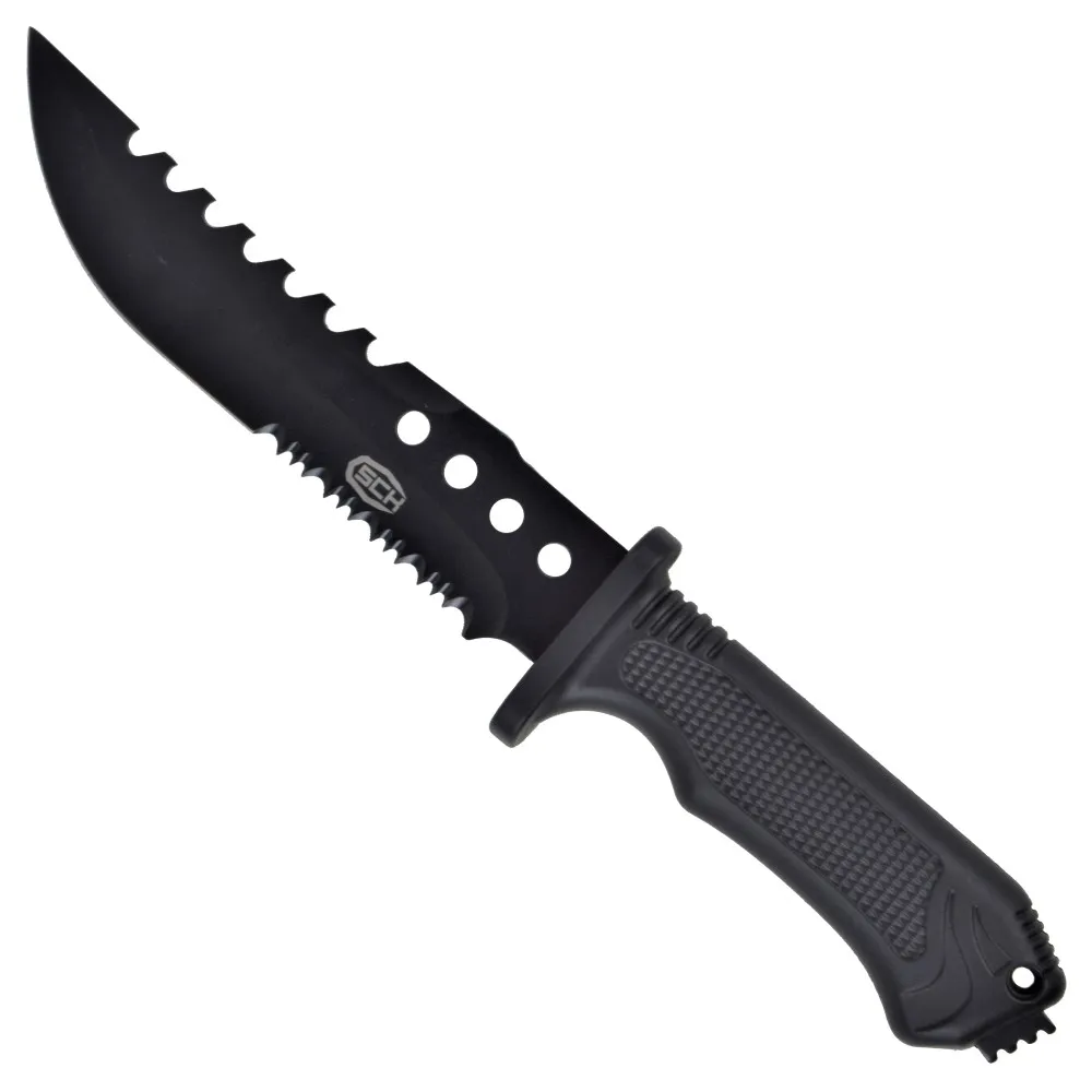 Cuchillo de caza SCK hoja acero inox. con sierra (31,5 cm.)