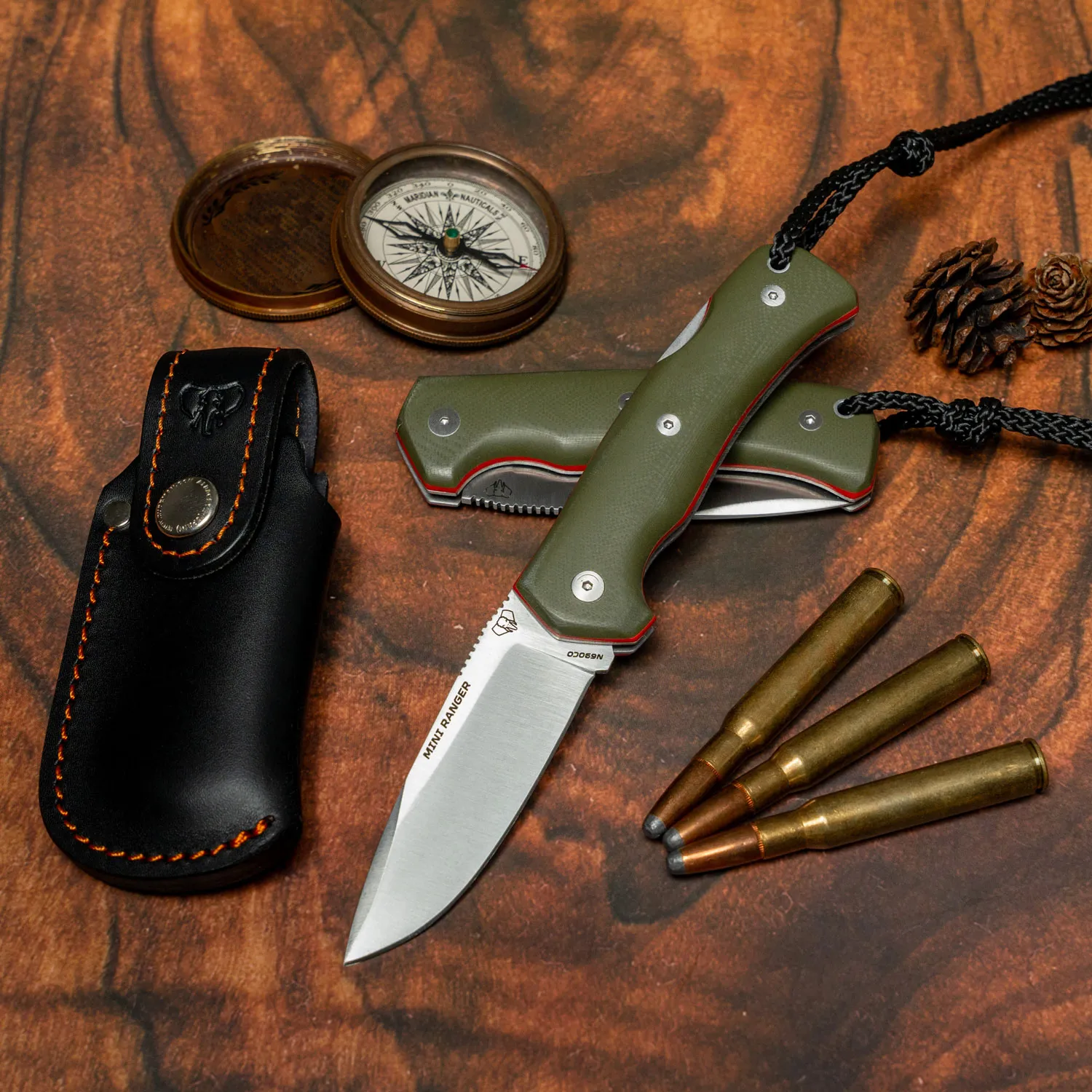Navaja de campo Cudeman mini Ranger, con funda