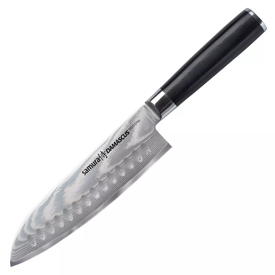 Cuchillo japonés Santoku Serie Samura Damascus