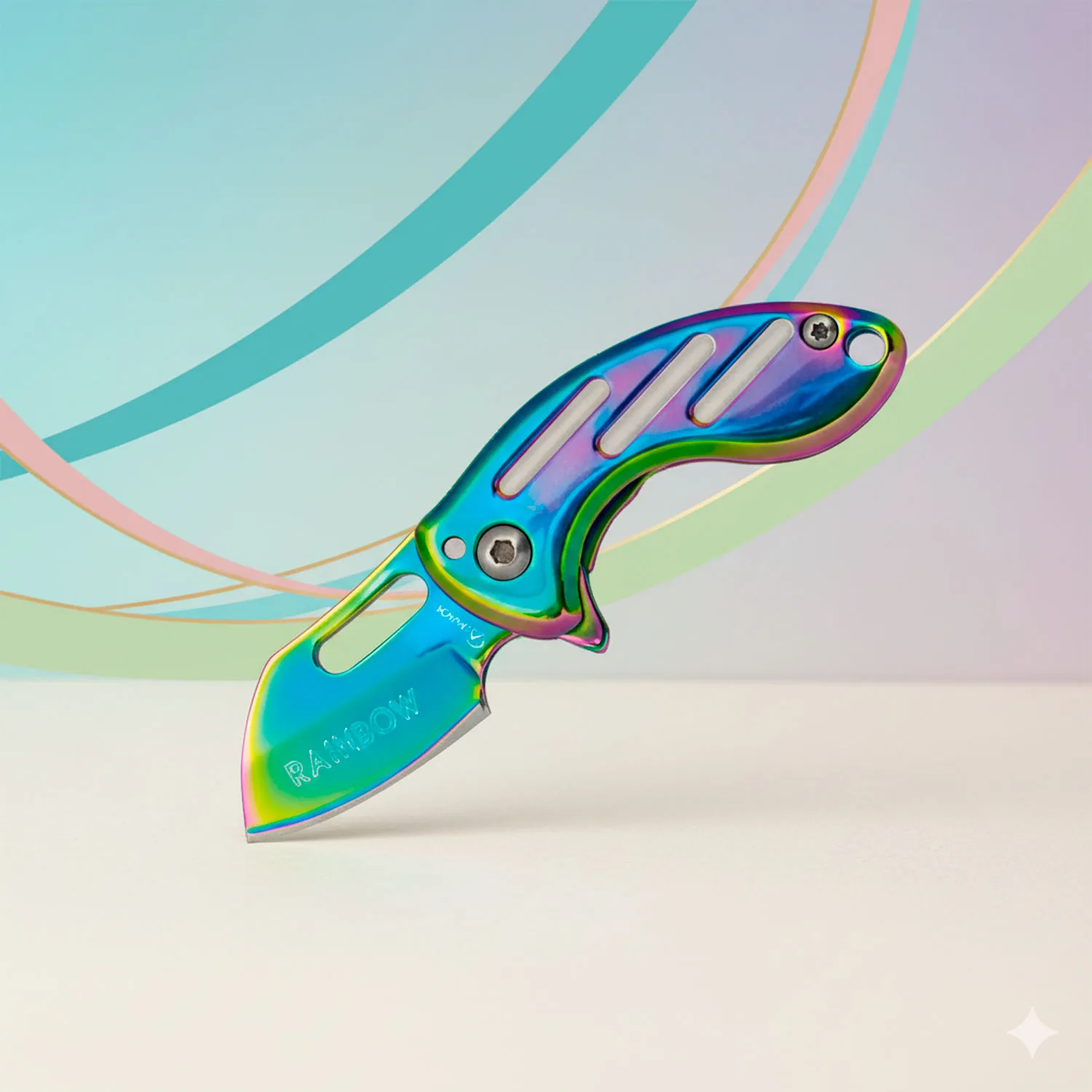 Mini navaja Albainox modelo Rainbow, pico loro (8,8 cm.)
