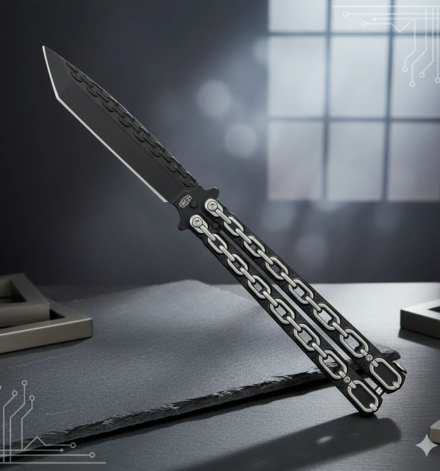 Navaja mariposa SCK modelo cadenas (24,5 cm.)