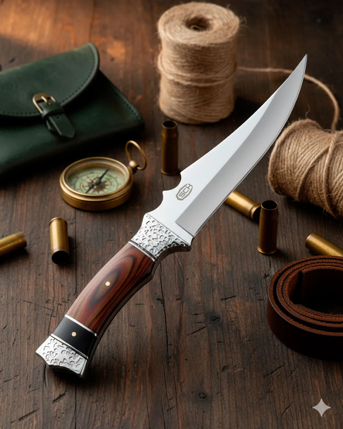 Cuchillo de caza SCK con funda de nylon (30 cm.)