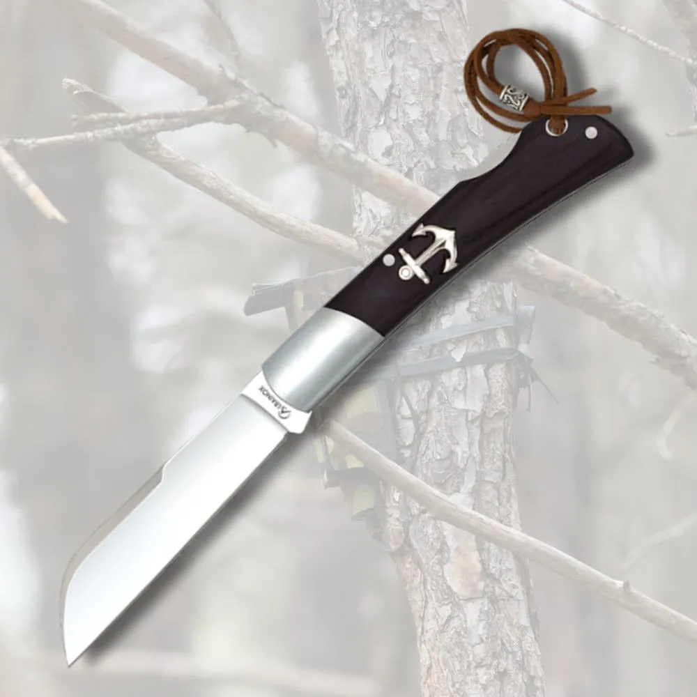Navaja Albainox hoja punta loro, negra (18 cm.)