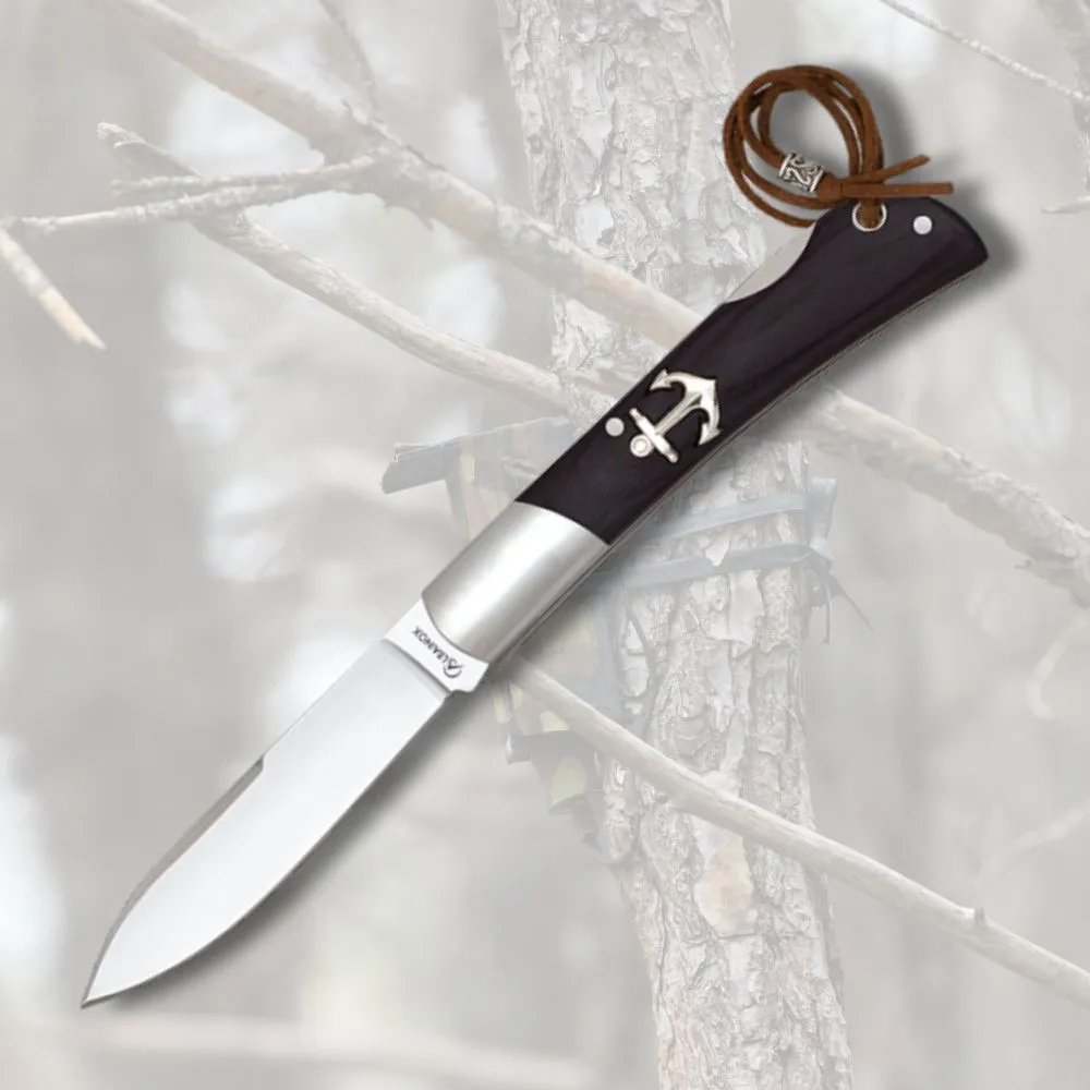 Navaja Albainox hoja punta espada, negra (18 cm.)