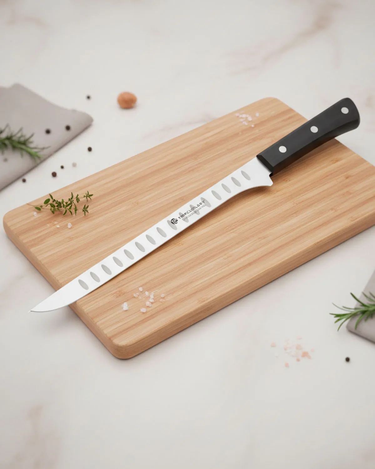 Cuchillo Jamonero marca Top Cutlery (37,20 cm.)