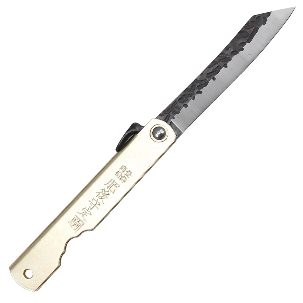 Navaja Third Higonokami N17-2, mango latón (16,5cm.)