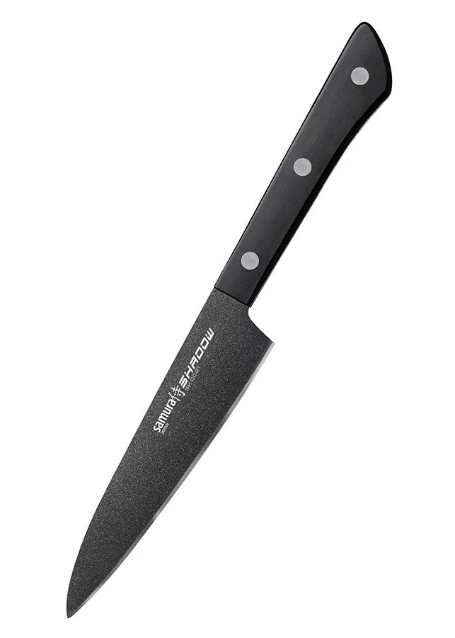 Cuchillo Samura Shadow para Verduras, hoja 120 mm.