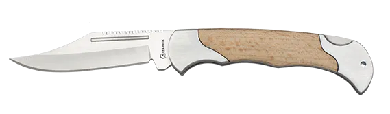 Navaja marca Albainox empuñadura madera natural (18,6 cm.)
