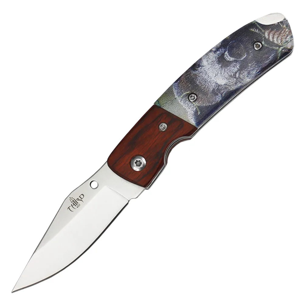Navaja marca Third mango decorado 3D Jabalí (15,9 cm.)