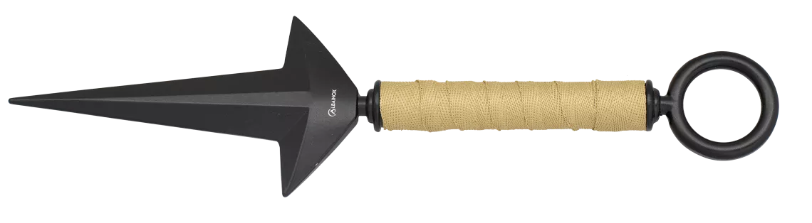 Cuchillo lanzador fundición, encordado coyote (28 cm.)