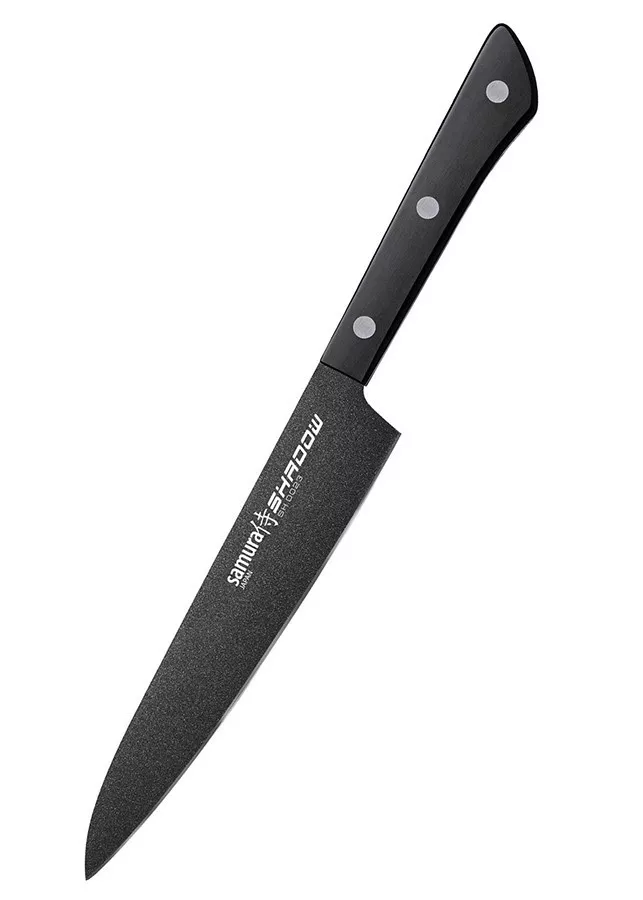 Cuchillo Samura Shadow para Verduras, hoja 150 mm.