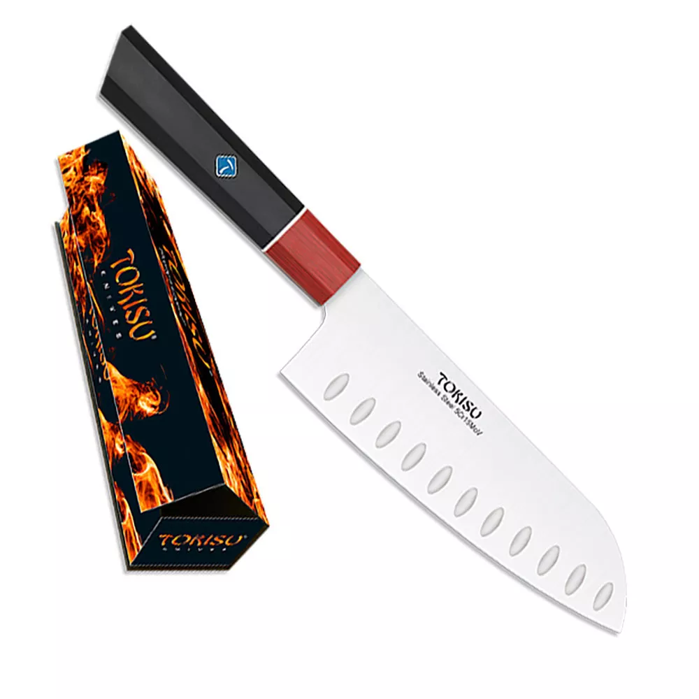 Cuchillo de cocina SANTOKU, mango G10 de Tokisu (30 cm.)