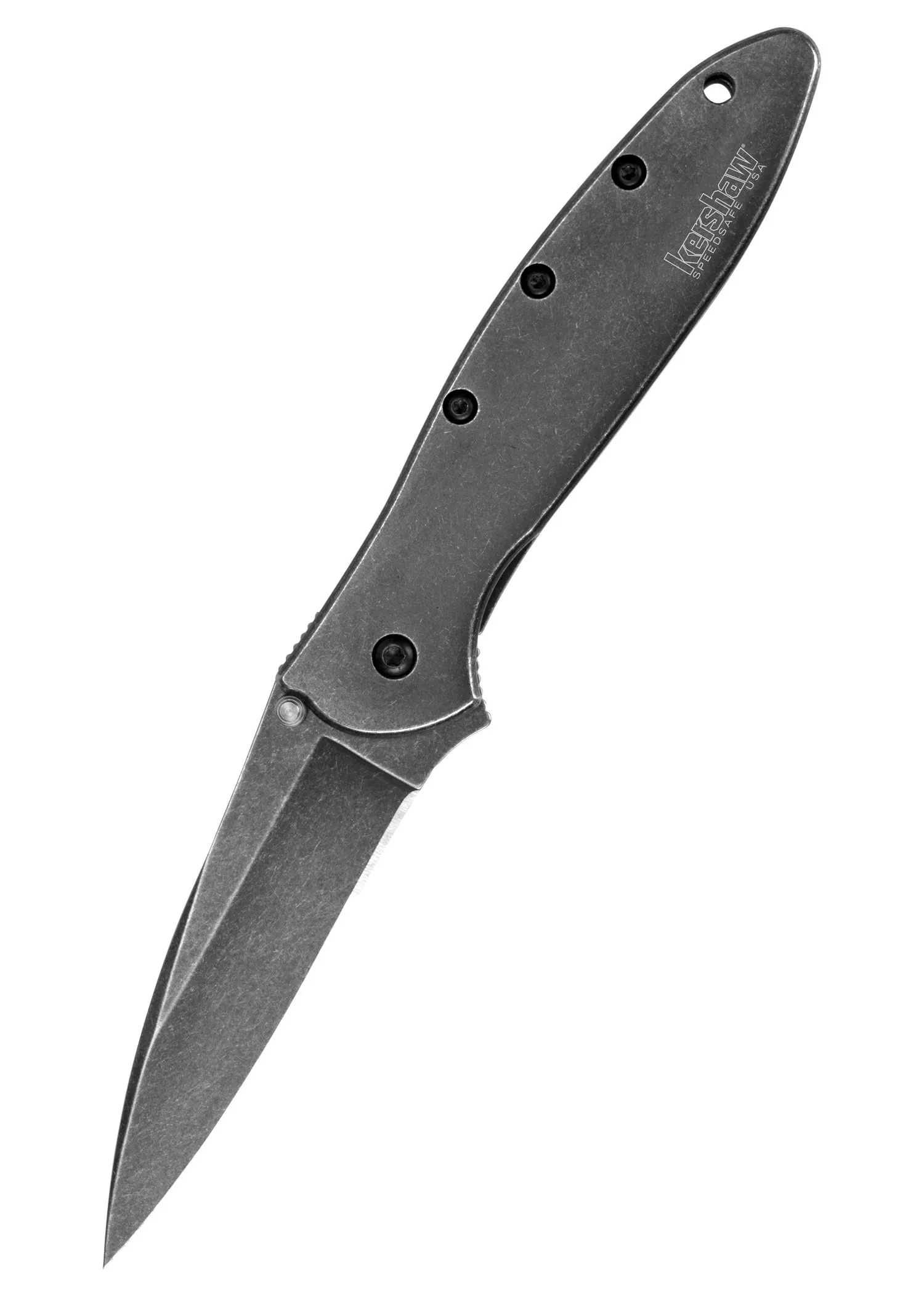 Navaja de bolsillo Kershaw Leek, negro lavado