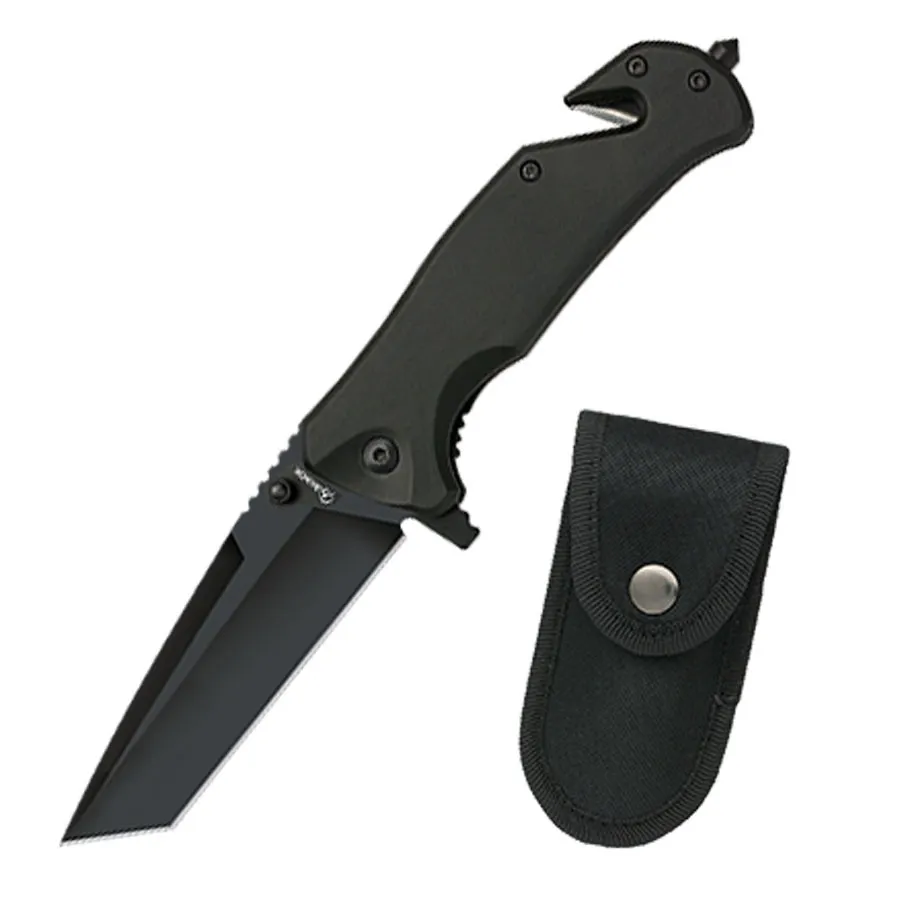 Navaja de rescate modelo Tanto Japonés, hoja 8 cm.