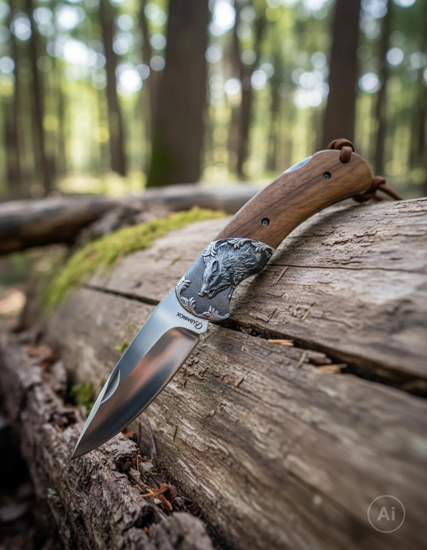 Navaja de colección Albainox virola Jabalí (21,5 cm.)