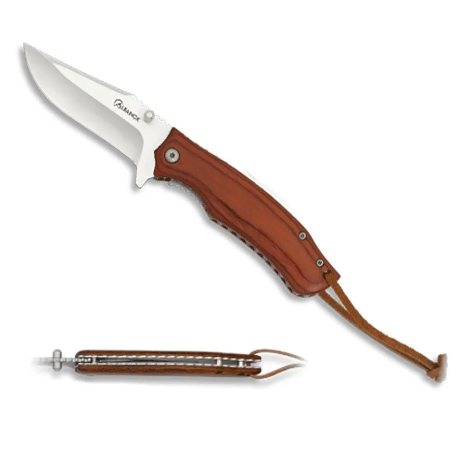 Navaja marca Albainox Pakkawood rojo (18,5 cm.)