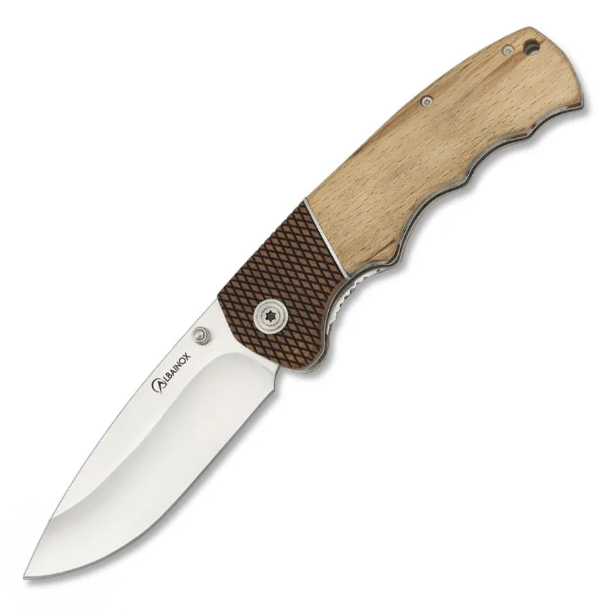 Navaja de bolsillo empuñadura madera (21 cm.)