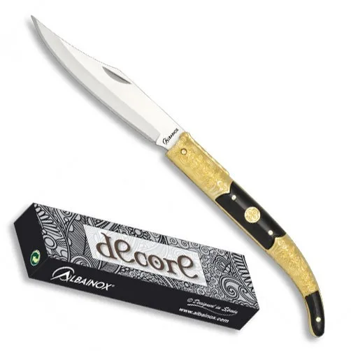Navaja marca Albainox Decore Dorada (18,9 cm.)
