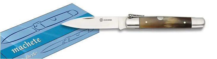 Navaja machete num. 00. asta de toro (hoja 7 cm.)