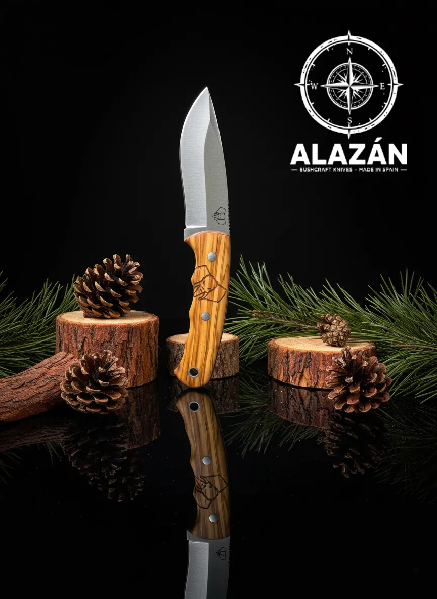 Cuchillo de Aventura Cudeman Alazán en Olivo