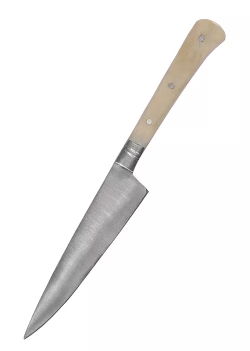 Cuchillo de cocina mango hueso, con funda (18 cm.)
