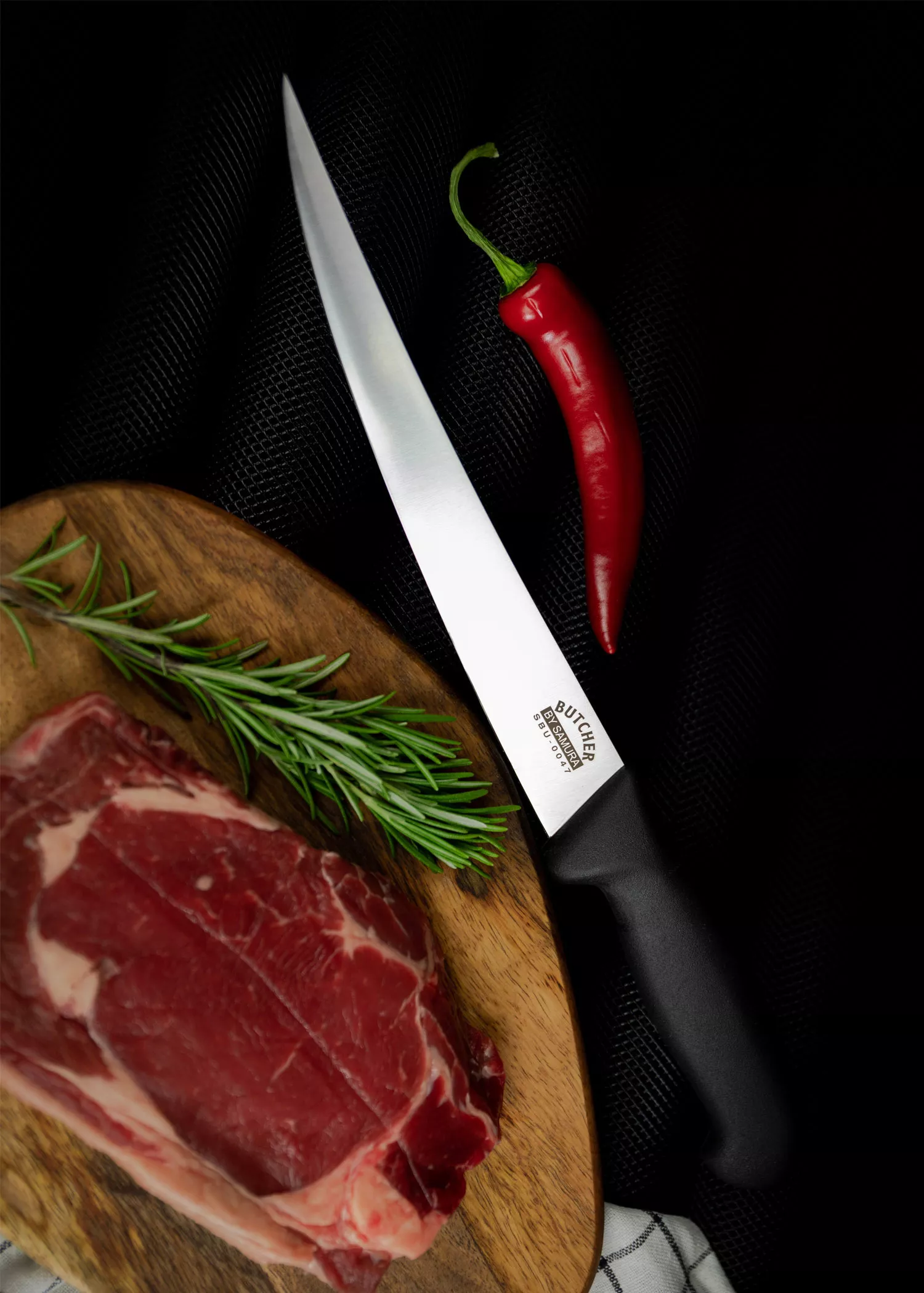 Cuchillo de carnicero Samura, hoja 210 mm.