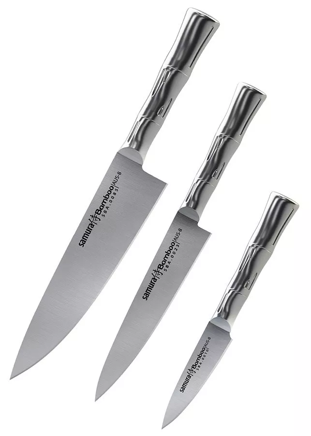 Set de 3 piezas Samura serie Bamboo, Kit esencial Chefs