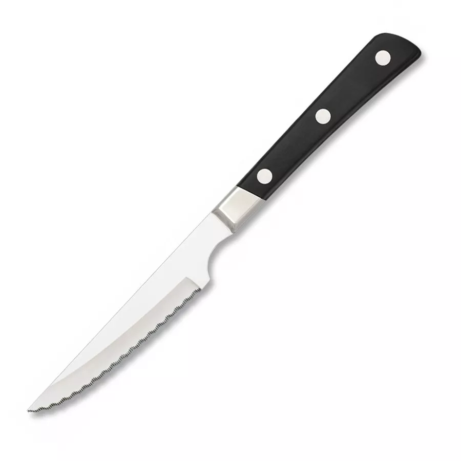 Cuchillo de cocina chuletero con sierra, hoja 11,10 cm.