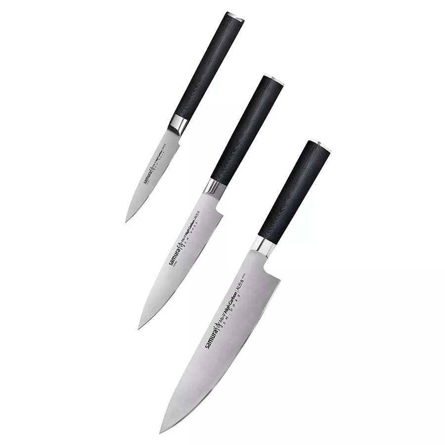 Set de 3 cuchillos de cocina Samura MO-V