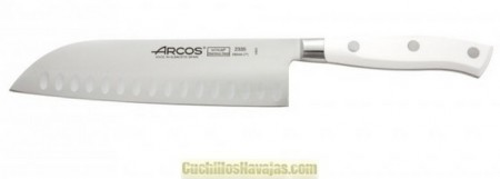 Cuchillo Santoku Arcos serie Riviera Blanco