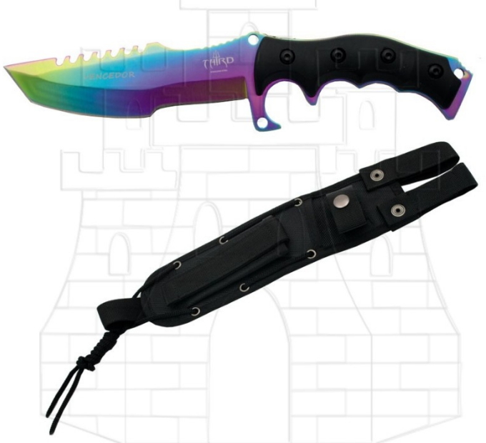 Cuchillo táctico Vencedor Rainbow