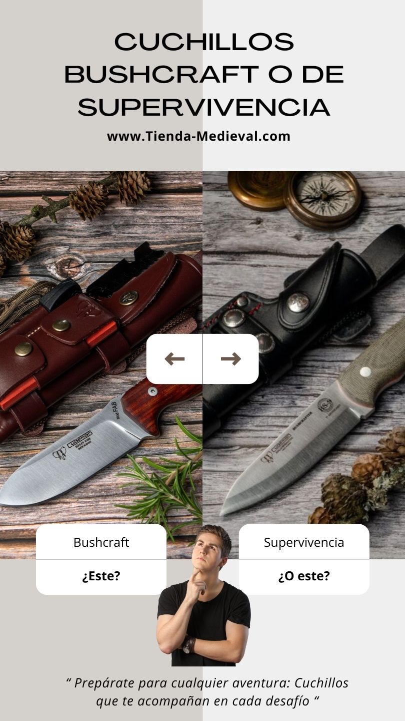 Cuchillos de supervivencia vs cuchillos de bushcraft: ¿qué hay que