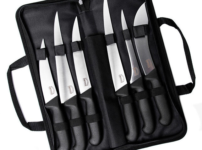 Set 6 cuchillos de cocina Samura Carnicero, con estuche