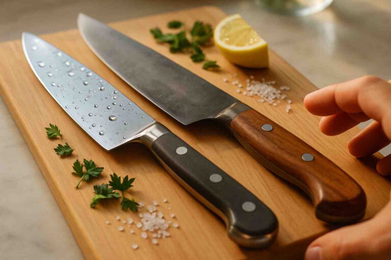 Acero Inoxidable vs. Acero al Carbono: ¿Cuál elegir para tu cuchillo?