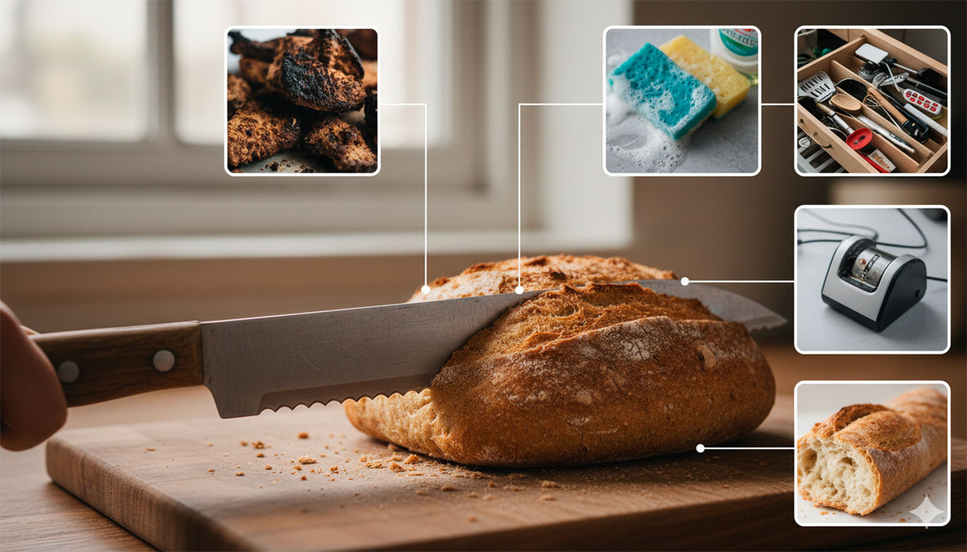 ¿Por qué tu cuchillo de pan ya no corta? 5 razones y soluciones